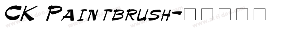 CK Paintbrush字体转换
